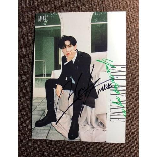Hand signed GOT7 MARK autographed photo Call My Name 5*7 K-POP 102019O4