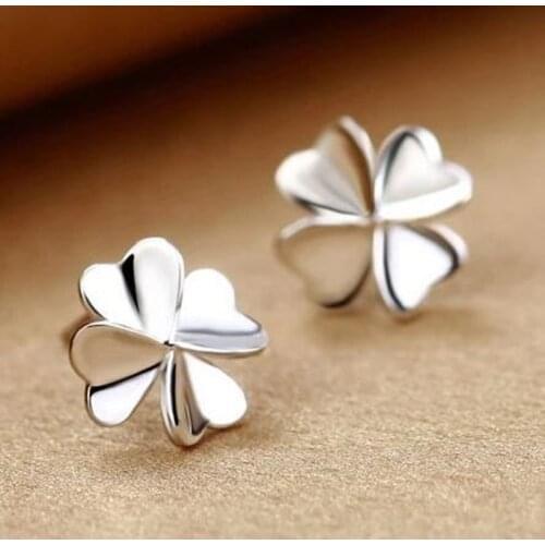 YW Marquise Friendship Earrings Female Shiny Leaves CZ925 Sterling Silver Earrings Bridal Wedding Jewelry Earrings for Women