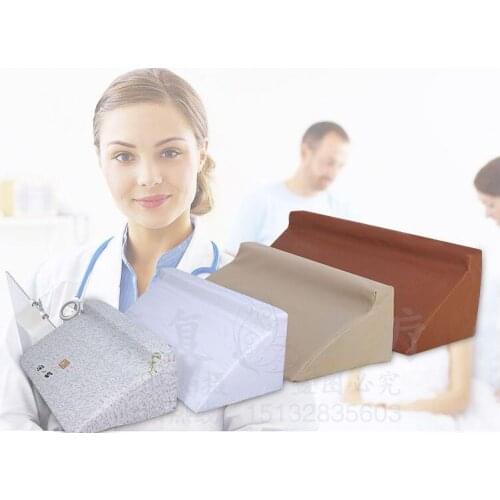 Strengthen sponge flip pillow bed patient triangle lower limb pad R-type turn over pad care triangle pillow side cushion