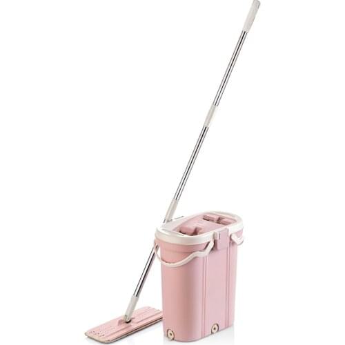 Vip Ahmet - Premium Mop Cleaning Set, Microfiber Mop and Bucket, 3 Different Water Compartments, Dirty Water Retention Feature, Ergonomic Design, Household Cleaning Products, Quick Solution, Comfortable, Plastic VP-500