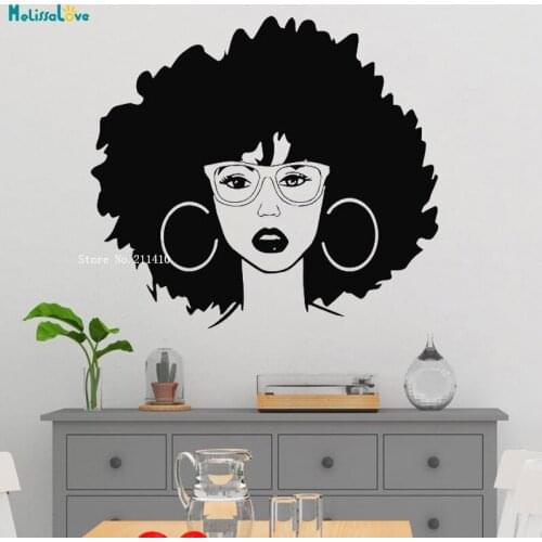 Knowledge Female Simple Makeup Wall Sticker Beauty Salon Decor Casual Nature Removable Vinyl Cute Decals YT4499