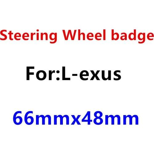 1pcs 66mm*48mm car Steering Wheel Badge Emblem steer wheel sticker Car Styling Auto accessories
