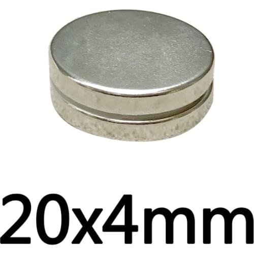 2/5/10/20PCS 20x4 Permanent Round Magnets 20mm X 4mm Neodymium Magnet N35 20x4mm Strong Magnetic Magnets 20*4 Powerful Magnets