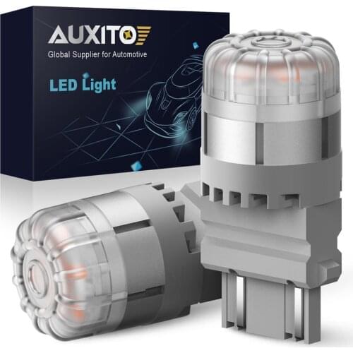 2X T25 3157 3156 P27/7W P27W Super Bright 3020 LED Car Brake Bulb Auto Turn Signal Lamp Daytime Running Light Red Amber 12v Led