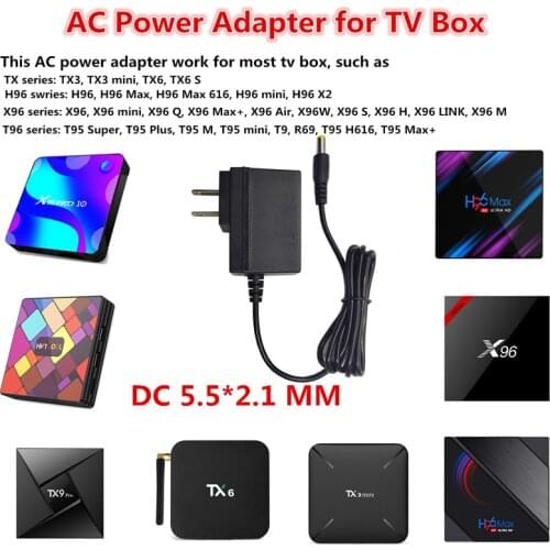 TV BOX Power Adapter 5V 2A Charger UK EU AU US Plug Converter AC-DC Power For Android For X96 mini/T95/h96/MXQ/HK1/x88/mx10/TX6