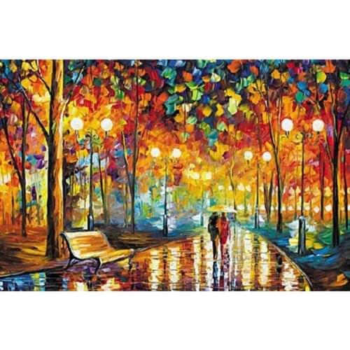 NEW DIY 3D Diamond Painting Colorful World Abstract Oil Paint Full Round Drill Decor Embroidery Series Inlaid Resin Hcr