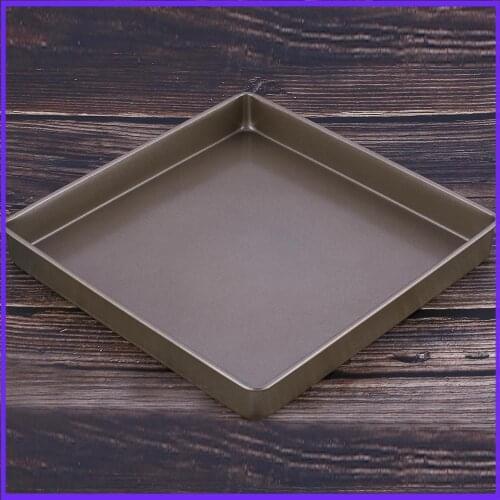 Non-Stick 11 Inch Square Cake Baking Pan Carbon Steel Tray Pie Pizza Bread Cake Mold Bakeware Tools SQUARE BAKING TRAY BAKEWARE
