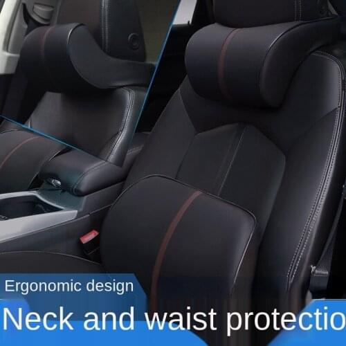 Car Seat Headrest Pillow Auto Memory Foam Car Neck Pillow Seat Head Support Lumbar Support For Office Chair Cushion For Car Auto