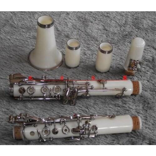 Bb soprano clarinet White Clarinet +Case excellent