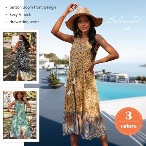 Летние платья миди Cocobla China At AliExpress