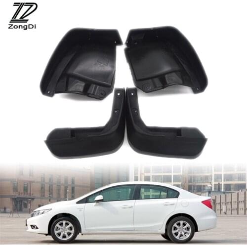 ZD Car Mudflaps Fit For Honda Civic Sedan 2012 2013 2014 2015 Splash Guard Accessories Mudflap Front Rear Mudguards Fenders