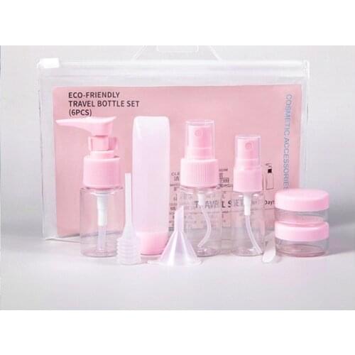 Travel Bottles Kit Leak Proof Portable Toiletry Containers Set Cosmetic Containers for Lotion Shampoo Cream Soap