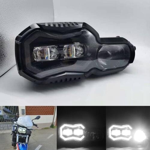 E24-mark LED Motorcyle Headlight Front Projector Headlights Assembly for BMW F800GS F800R F 650 700 800 GS F 800GS ADV Adventure