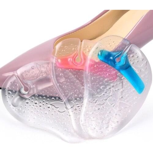 GEL Flip-flops insole Slippery Butterfly Pattern Pad Clips Sticks Slippers Pads Forefoot Pads Foot Care Socks Toes Insert Pad