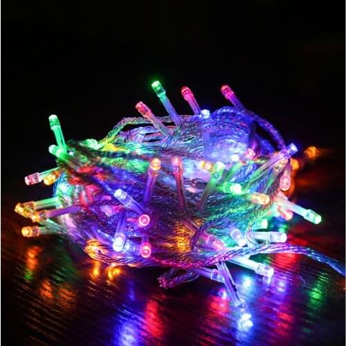 Holiday LED Christmas Lights Outdoor 100M 50M 30M 20M 10M LED String Lights Decoration For Party Holiday Wedding Garland