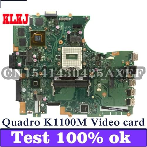 KLKJ PU551JH Laptop Motherboard For ASUS PU551JH PU551J PU551 Test Original Mainboard N15P-Q1 Quadro K1100M 2GB Video Card