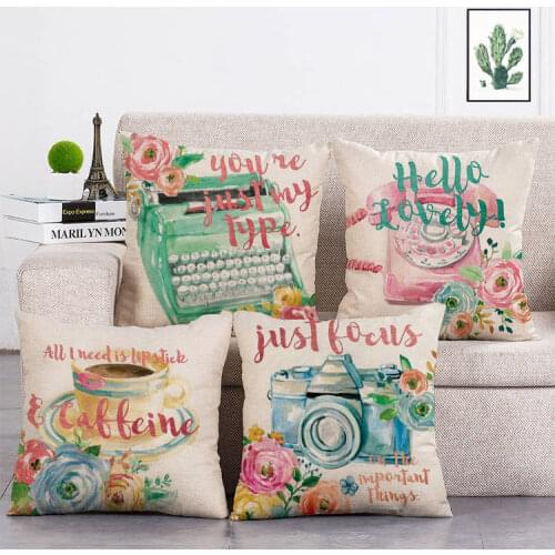 Hello Lovely Linen Cushion Decorative Living Room Kids Cushion Cover You Are Just My Type Pillow Cover Sofa New Variety T59