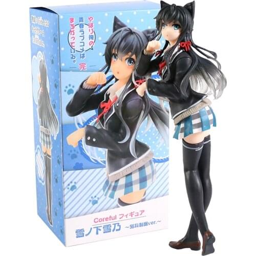 My Teen Romantic Comedy SNAFU Yukino Yukinoshita Cat Ear Uniform Ver Collectible Figure Anime Sexy Beauty Model Toy