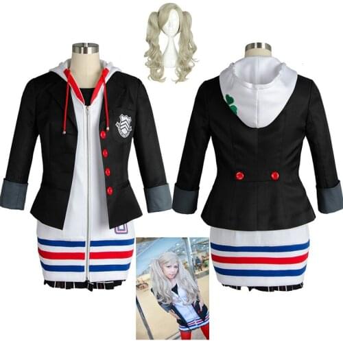 New Ann Takamaki Cosplay Persona 5 Cosplay Anne Costume Full Set Uniform Jacket Shirt Skirt Stockings Vest party Halloween