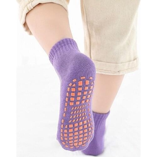 Autumn/Winter/Spring/Summer Thin Breathable Non-slip Floor Socks Boy and Girl Towel Socks Home Socks Cotton Candy Color Socks