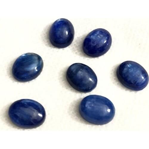 Sale 2ps/lot 100% Natural Blue Kyanite Bead cabochons,10x14mm 12x16mm 13x18mm 15x20mm,22x30mm Oval Gem stone Cabochon Ring Face