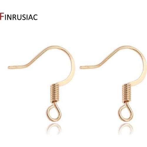 Copper metal plated 14k gold earring hooks accessories earwires wholesale diy earrings findings