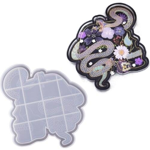 DIY Skull Head Shape Tray Mold Resin Skull Hand Snake Head Silicone Tray Mold 1XCA