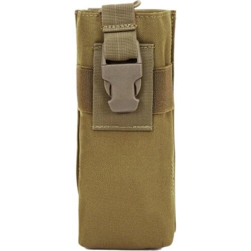 Outdoor Tactical Water Bottle Holder Molle Radio Pouch Military Airsoft Walkie Talkie Holster Camping Hunting Canteen Water Bag