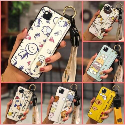 Wristband Waterproof Phone Case For Google Pixel 4A Durable Cover Shockproof TPU Fashion Design