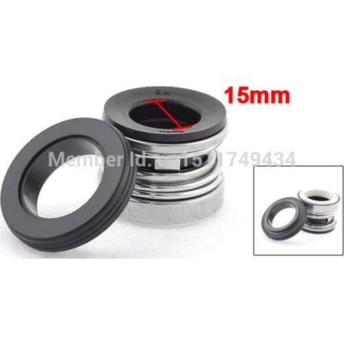 Water Pumps Shaft Single Coil Spring Mechanical Seal 15mm Dia 5pcs