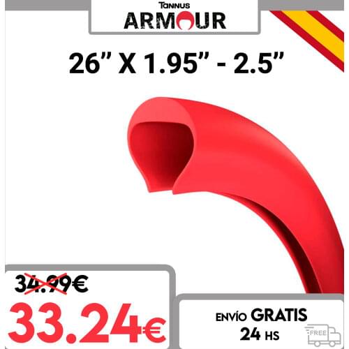 Tannus Armour 26 "x 1,95-2,5 Puncture Proof, Semi-Mousse, Foam Insert, Inner Tube, Total Protection, Bicycle, 1 unit