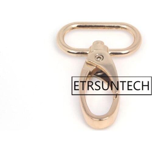 300pcs Gold Curved Lobster Clasps Swivel Trigger Clips Snap Carabiner Lanyard Hook Hardware Backpack Keychain Camping Hike