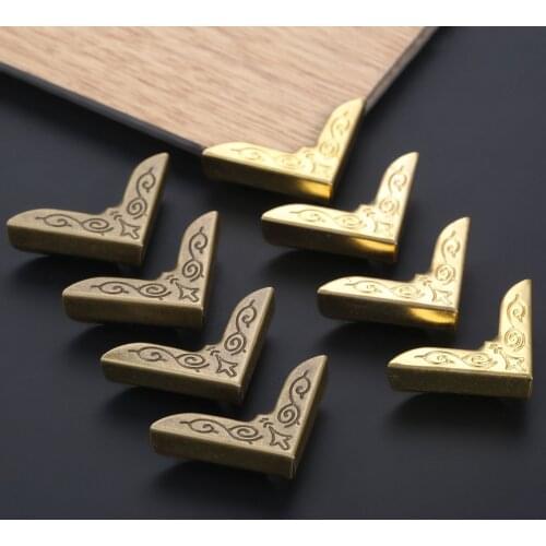 50Pcs Corner Protectors Book Scrapbooking Albums Menus Folders Collar Corner Protectors 25*25mm