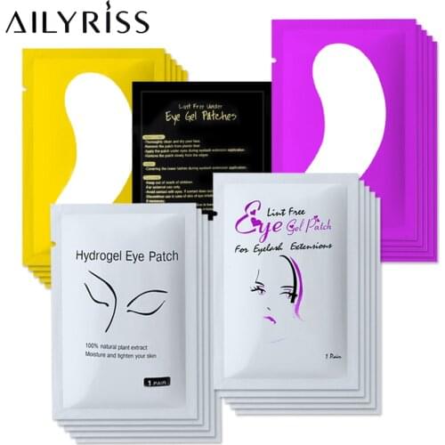 10/50 Pairs Eyelash Extensions Paper Patches Eyelashes Under Eye Pads Supplies Patches for Lash Extension Makeup Tools Sticker