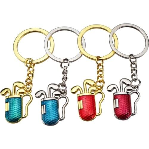 Golf keychain key ring creative key chain key holder cool portachiavi chaveiro llaveros hombre bag charm