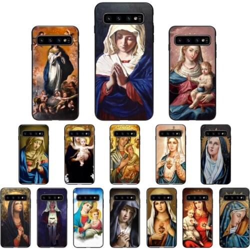 YNDFCNB Virgin Mary Phone Case for Samsung S6 S6edge Plus S7 S7edge S8 S9 S10 S10E S20 Plus Ultra