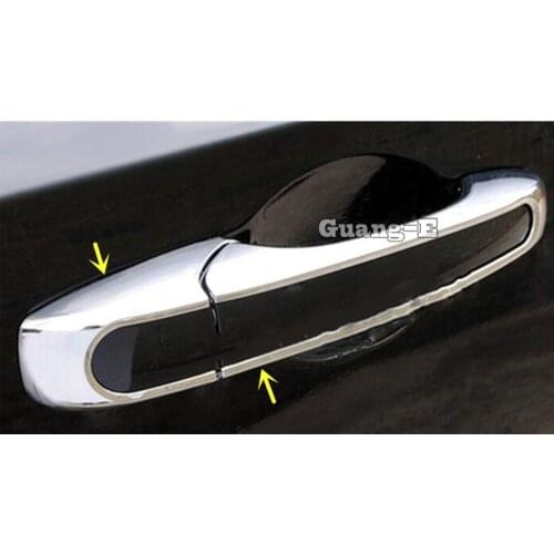 For Jeep Compass 2017 2018 2019 2020 Car Body Styling Cover Detector Stick Frame Lamp Trim ABS Chrome Car Door Handle