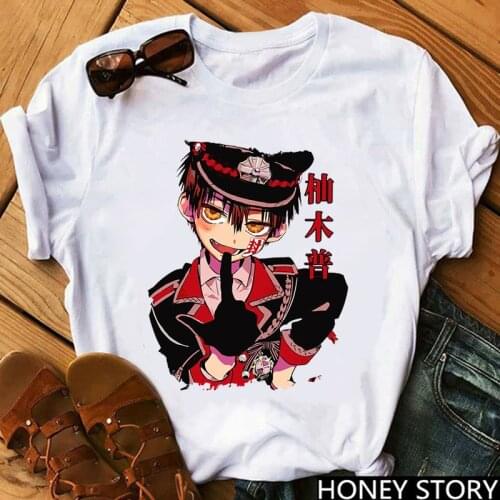 Unisex Shaman King Graphic Tees Kawaii Japanese Anime Toilet Bound Hanako Kun T Shirt Women Funny Cartoon Inuyasha Tshirt