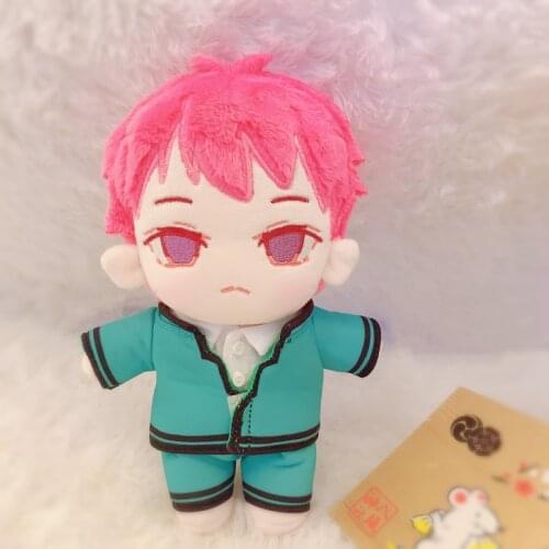 Cute Anime The Disastrous Life of Saiki K Saiki Kusuo Cosplay Cute Plush Stuffed Change Dolls Toy 20cm Doll Plushie Clothes Gift