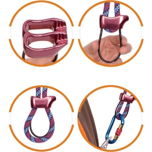 Climbing Equipment Supplies Used for Mountaineering and Downhill Fire Rescue for Outdoor Rock Climbing High Strength