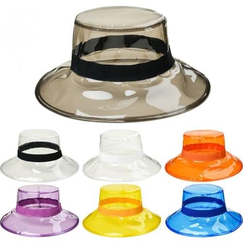 PVC bucket hat панамы men fishing hat Summer hats for women Transparent fashion basin hat sun hat fashion hat