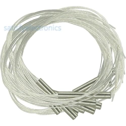 2pcs PT100 Platinum Resister Temperature Sensor Waterproof Temp Probe -20~450 Celsius Insulated Shielding Fiberglass 50CM