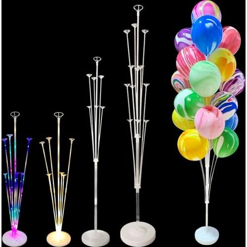 11/13/19 Tubes Balloons Stand Balloon Colunm Holder Agate Globos Birthday Party Decorations Kids Adult Wedding Baloon Supplies