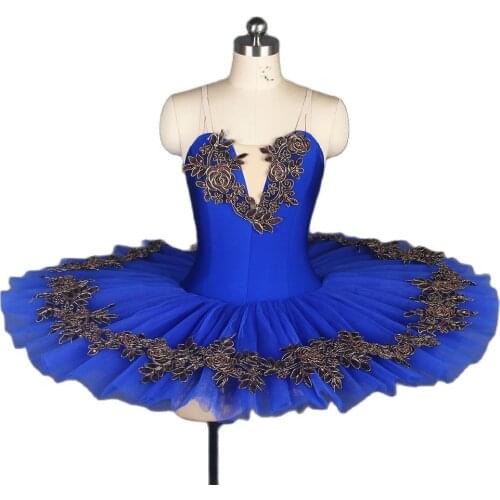 Blue Bird Professional Ballet Tutus for Child and Adult Stage Performance Costumes Ballerina Dress Blue Pancake Tutus BLL107