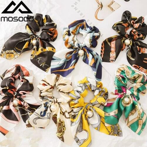 Hair Rope Pearl Hair Tie Elegant Scrunchies Knotted Satin Headband Casual Pleats Horsetail Crumpled Ponytail Head Accessories