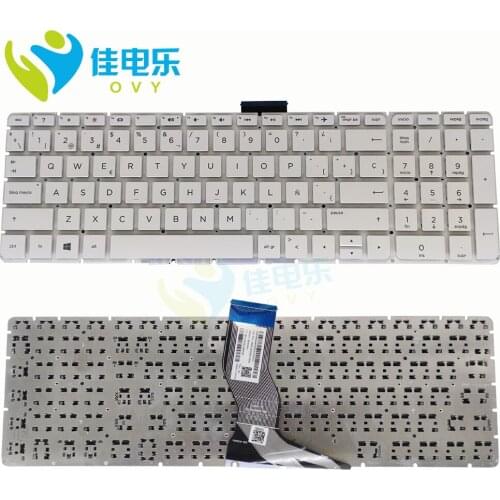 SP Replacement keyboards for HP Envy 15 AS 15-AS031NR 15T-AS 15-AH 15-BC ES Spanish white laptop keyboard HPN14M53E0 9203 New