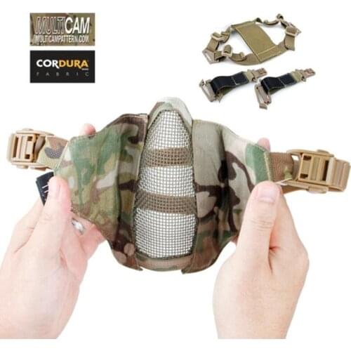 TMC Tactical Airsoft Paintball PDW Soft Side 2.0 Half Face Mesh MTP/WL/RG TMC2589