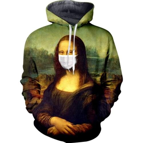 UJWI Creative masks 3d Printed Hoodies Men Clothing Casual Dropshipping Pullover Hoodie Sweatshirt Plus Size Oversized O-Hooded