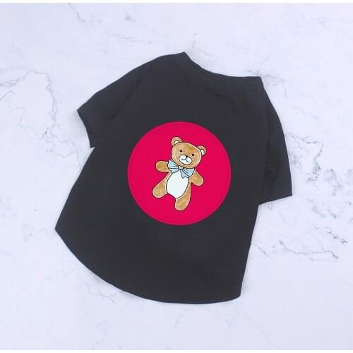 Spring Summer Cotton Dog Pet Clothes for Small Dogs Pets Clothing Poodle Cool Tshirt Pug Costume Chihuahua Apparel S-2XL PC1487