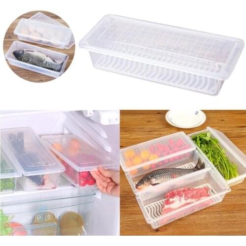 Refrigerator Food Storage Box Home Organizer Fresh Box Dumplings Vegetable Box Kitchen Accessories Fresh-keeping Box Supplies